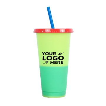 24 oz Plastic Color Changing Cups 